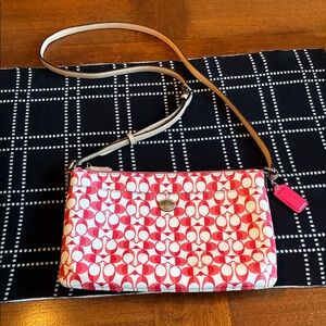 Coach Pomegranate Peyton Dream F51364 Crossbody Bag East West Swingpack